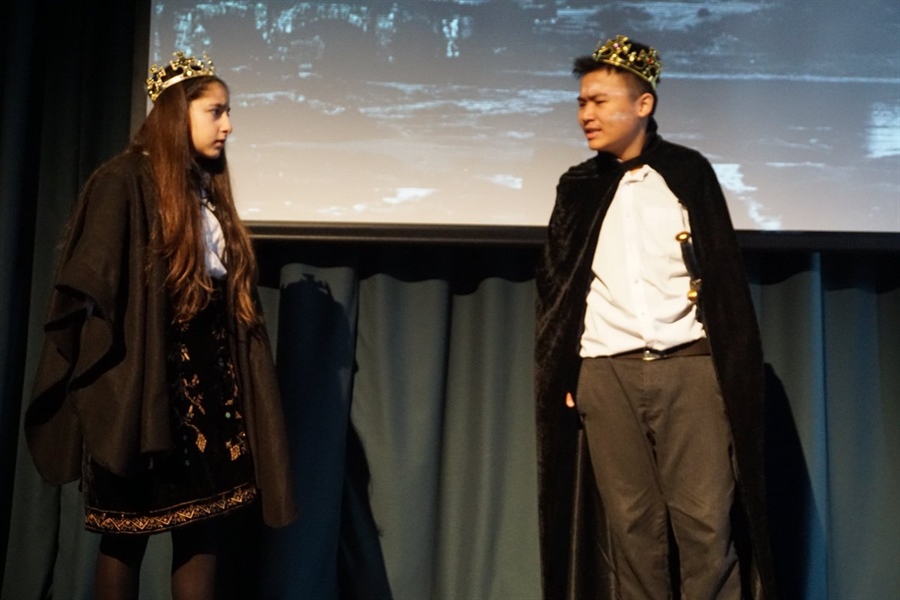 The Hurlingham Academy students perform Macbeth