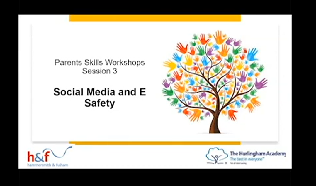 Parent Workshop Managing the use of social media and screen time
