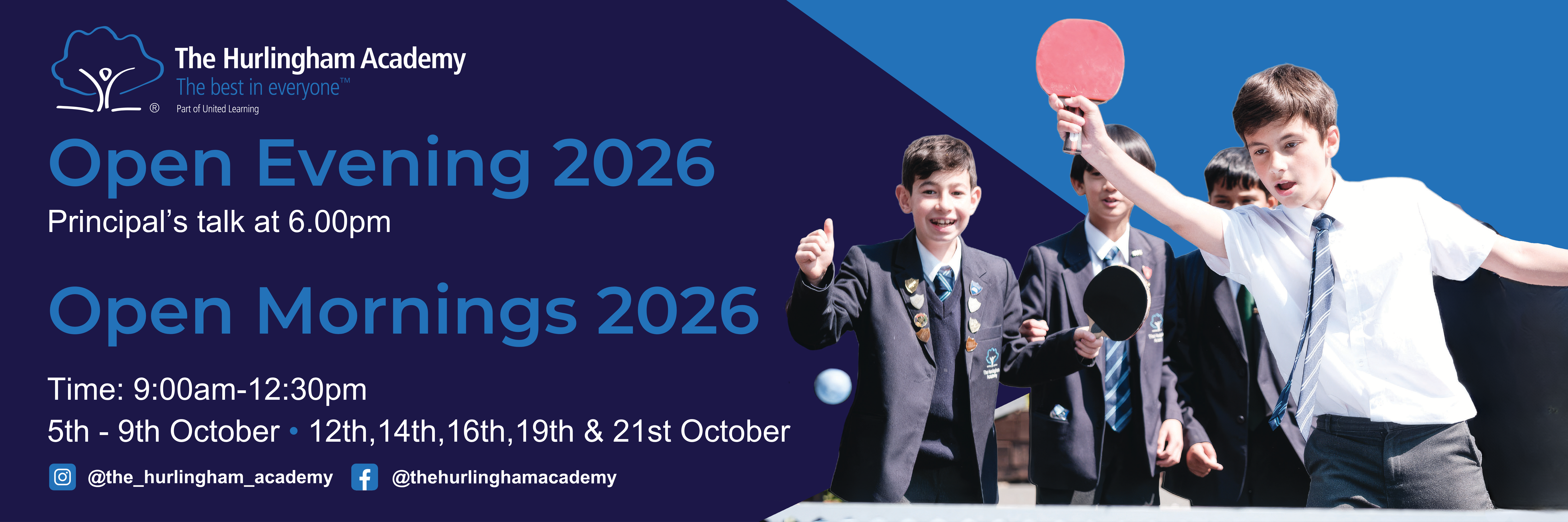 Open Day Bookings are Live